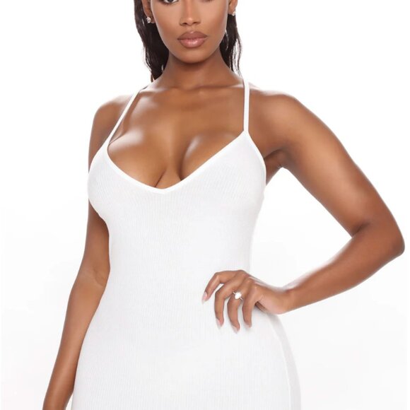 Fashion Nova Doing My Thing Maxi Dress - White - Picture 3 of 6